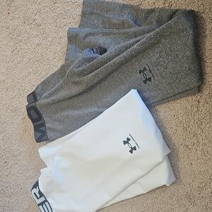 2 Under Armour Fitted Boys leggings Size YMD Coldgear
